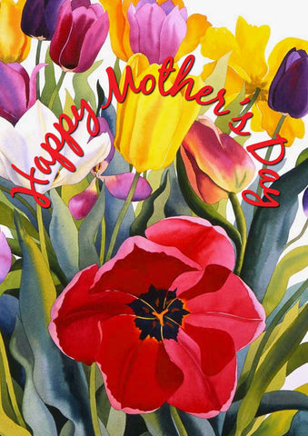 Mothers Day Tulips Flag image 1