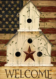 Americana Birdhouse Welcome Flag image 2