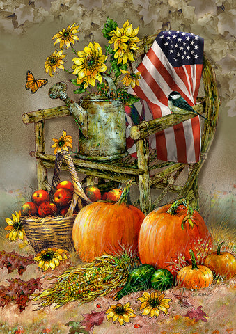 Autumn Chair Flag image 1