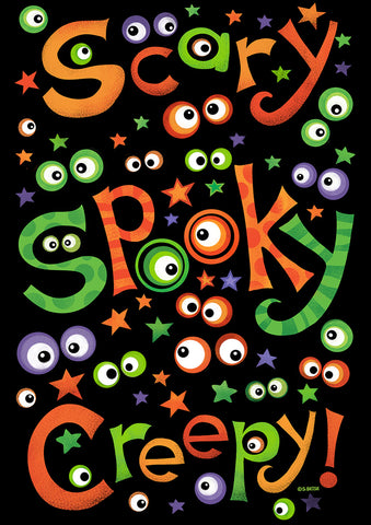 Scary Spooky Creepy Flag image 1