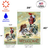 Welcome Winter Critters Flag image 6