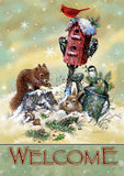 Welcome Winter Critters Flag image 2