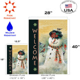 Welcome Snowman and Friends Flag image 6