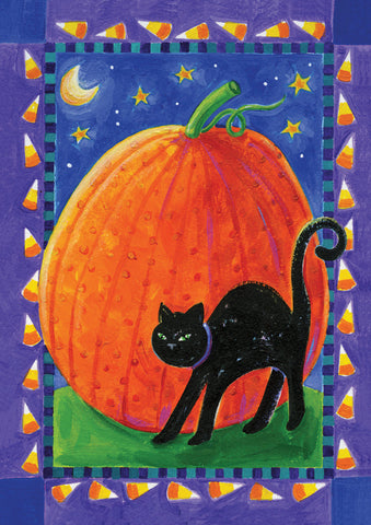 Pumpkin & Cat Flag image 1