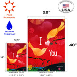 Valentine Birds Flag image 6