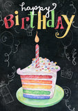 Rainbow Cake Birthday Flag image 2