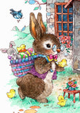 Vintage Easter Bunny Flag image 2