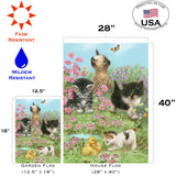 Flowers and Kittens Flag image 6