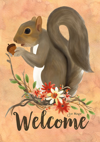 Squirrel Welcome Flag image 1