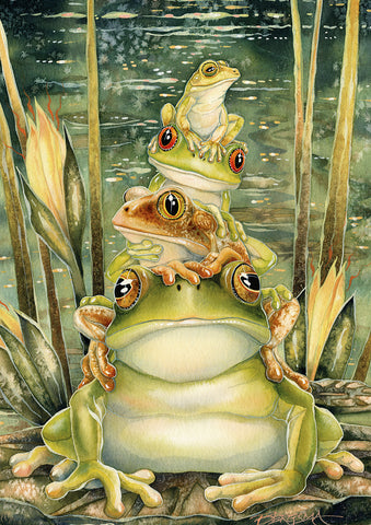 Tower of Frogs Flag image 1