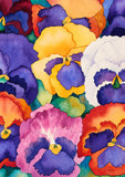Bouquet of Pansies Flag image 2