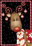 Candy Cane Reindeer Flag image 2