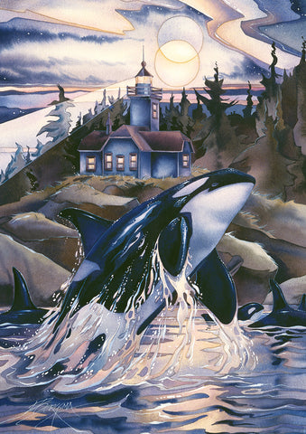 Leaping Orca Flag image 1