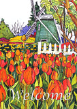 Windmill And Tulips Flag image 2