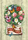 Floral Wreath Welcome Flag image 2