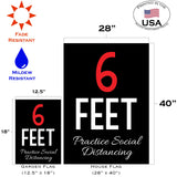 6 Feet - Practice Social Distancing Flag image 6