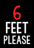 6 Feet Please Flag image 2