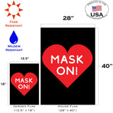 Mask On Heart Flag image 6