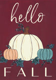 Hello Fall Gourds Flag image 2