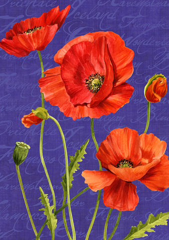 Bright Poppies Flag image 1
