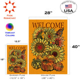 Harvest Sunflower Welcome Flag image 6