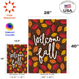Welcome Fall Leaves Flag image 6
