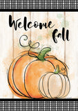 Welcome Farmhouse Pumpkins Flag image 2
