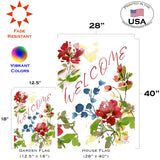 Welcome Blooms Flag image 6