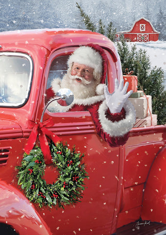 Santa's Truck Flag image 1