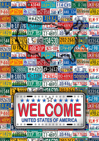 Fifty States Plates Flag image 1