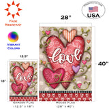 Flower Love Hearts Flag image 6