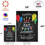 Birthday Cake Chalkboard Flag image 6
