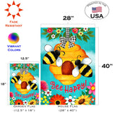 Bee Happy Hive Flag image 6