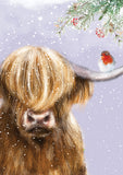 Winter Highland Cow Image 2