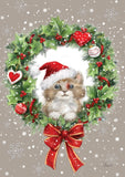 Christmas Wreath Kitten Image 2