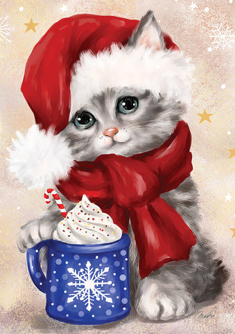 Christmas Coffee Kitten Image 1