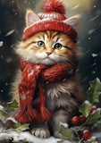 Winter Scarf Kitten Image 2
