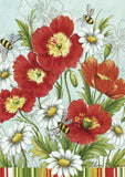 Poppies & Daisies Flag image 2