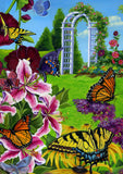 Butterflies In The Garden Flag image 2