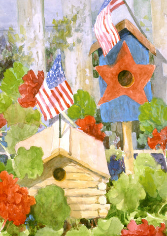 Star-Spangled Birdhouse Flag image 1