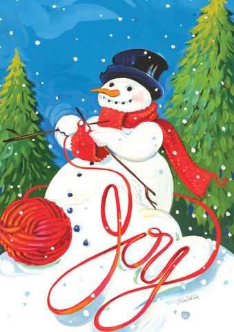 Knitting Snowman Flag image 1