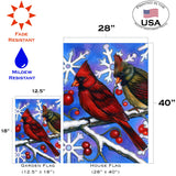 Birds n Snowflakes Flag image 6
