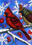 Birds n Snowflakes Flag image 2