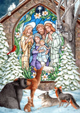 Winter Nativity Flag image 2