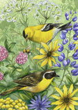 Floral Finches Flag image 2