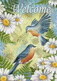 Bluebirds & Daisies Flag image 2