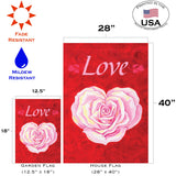 Heart Rose Flag image 6