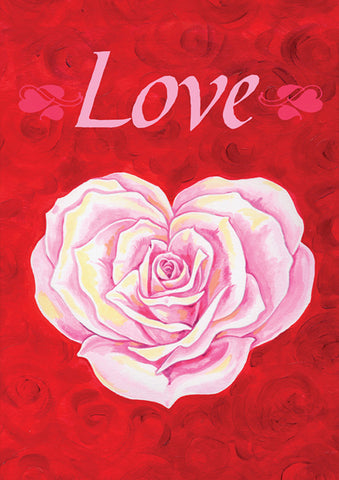 Heart Rose Flag image 1