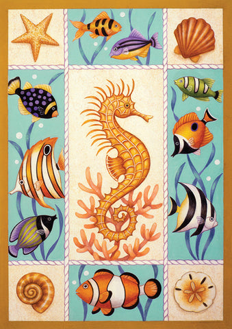 Seahorse & Fish Flag image 1