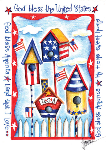USA Birdhouse Flag image 1